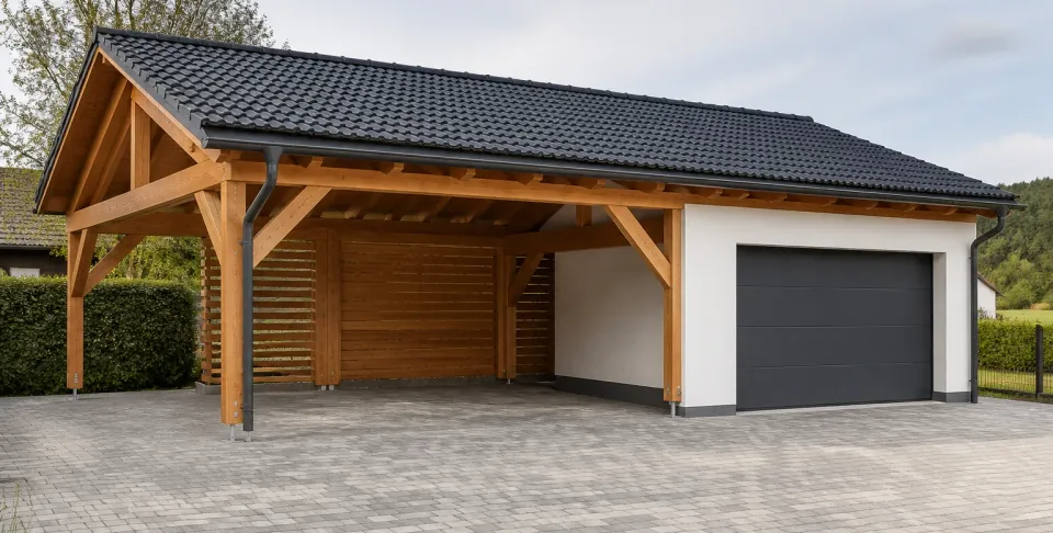 Garáže a prístrešky – ukážka dokončenej práce
