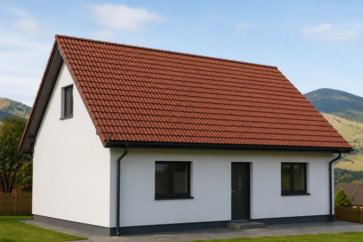 Montáž novej plechovej strechy na rodinnom dome